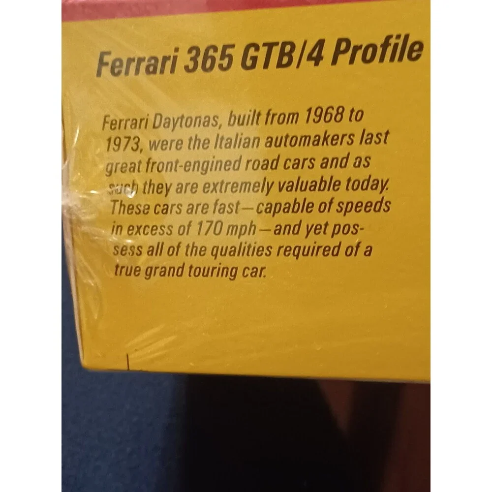 Testor Vintage Ferrari 365GTB/4 Daytona 1/24 Scale Model Kit 233 Sealed NIB